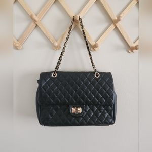 Badgley Mischka Quilted Messenger Bag